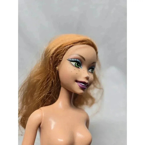 My Scene Kenzie Doll Getting Ready Red Hair Freckles- Mark On Nose - Picture 3 of 8